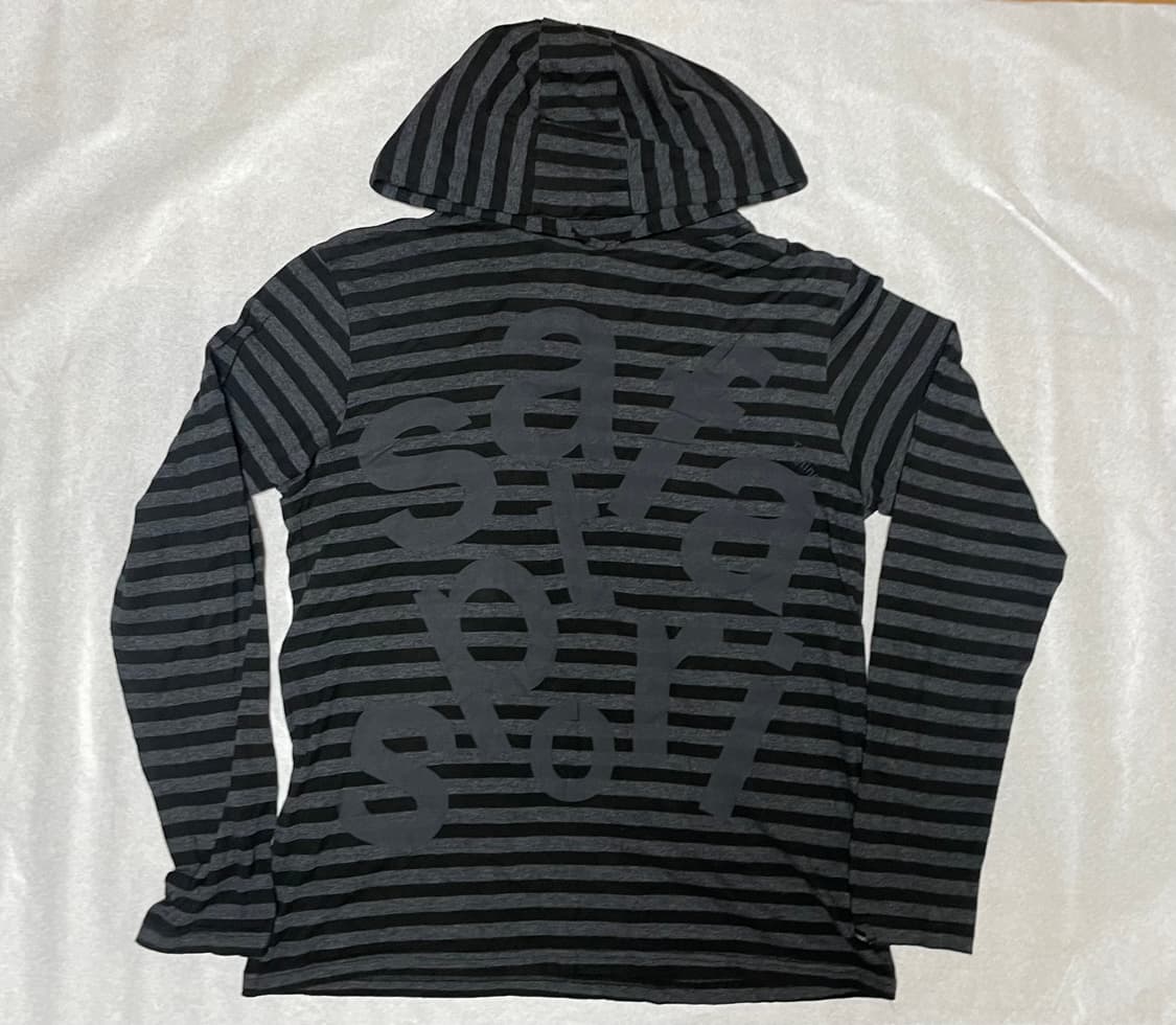 STRIPE BORDER HOODIE 1 size 사파리스팟 상품이미지1