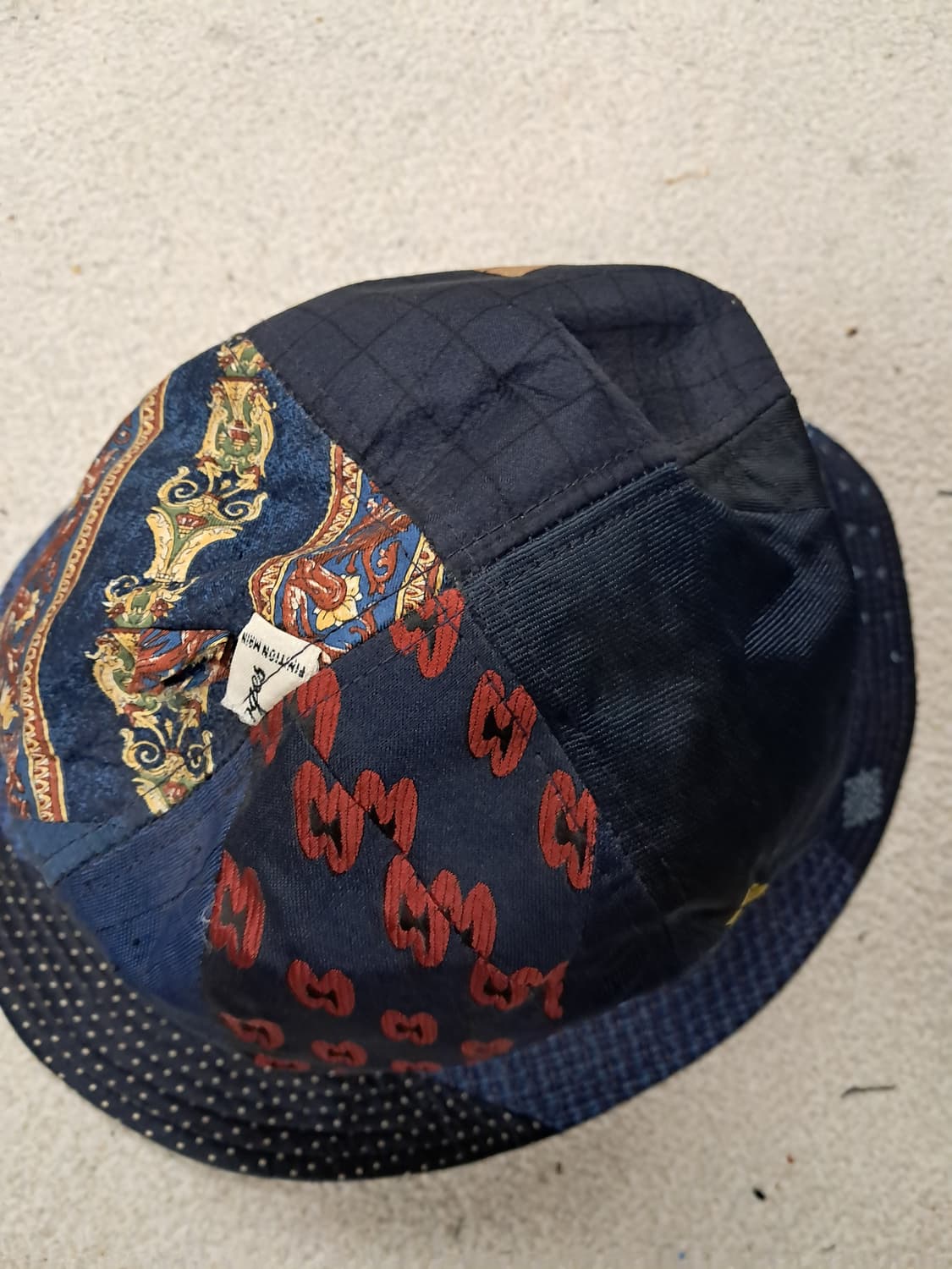 꼼데가르송 패치워크 버킷햇 상품이미지2