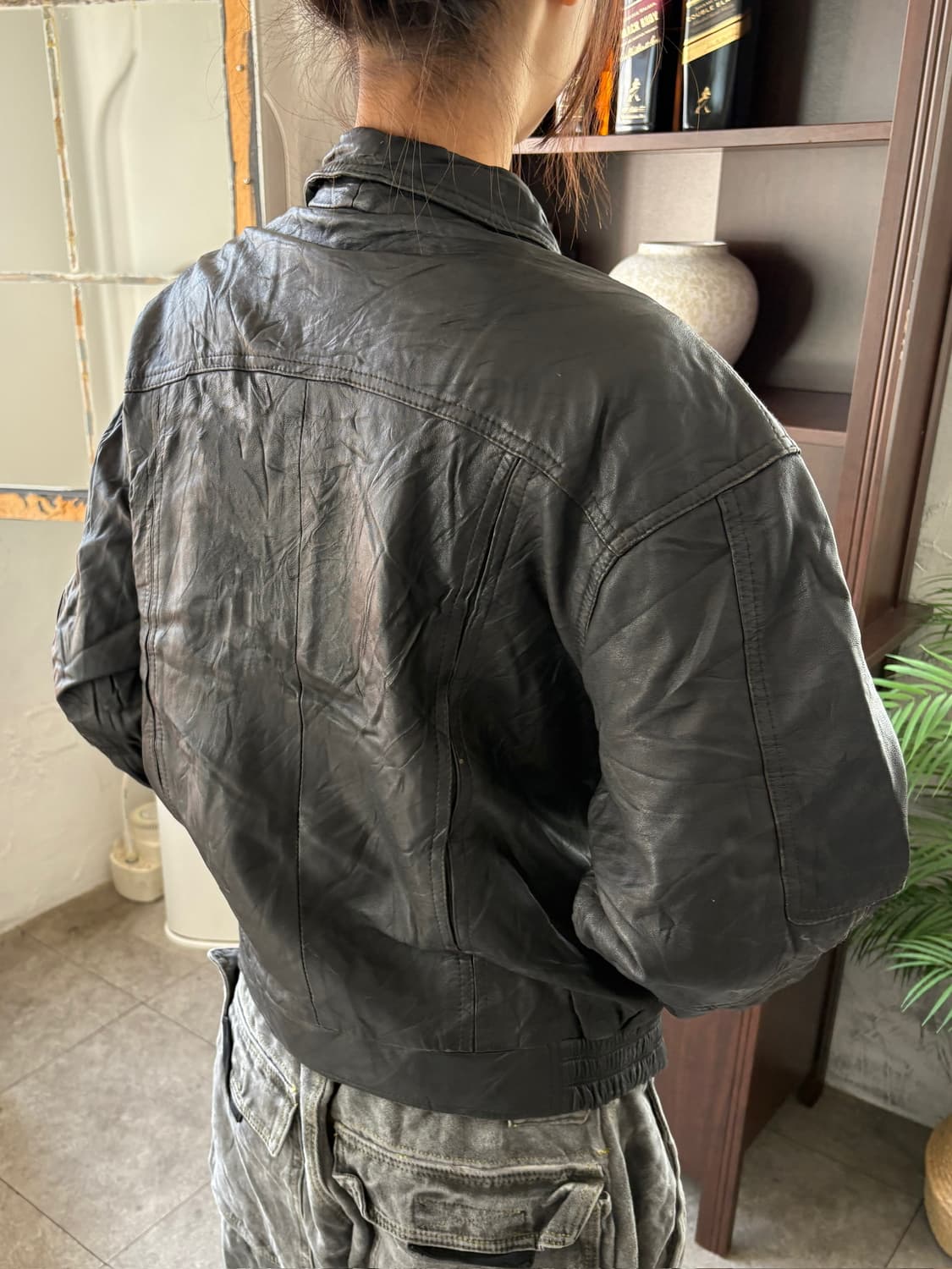 레더 블루종 자켓 상품이미지3