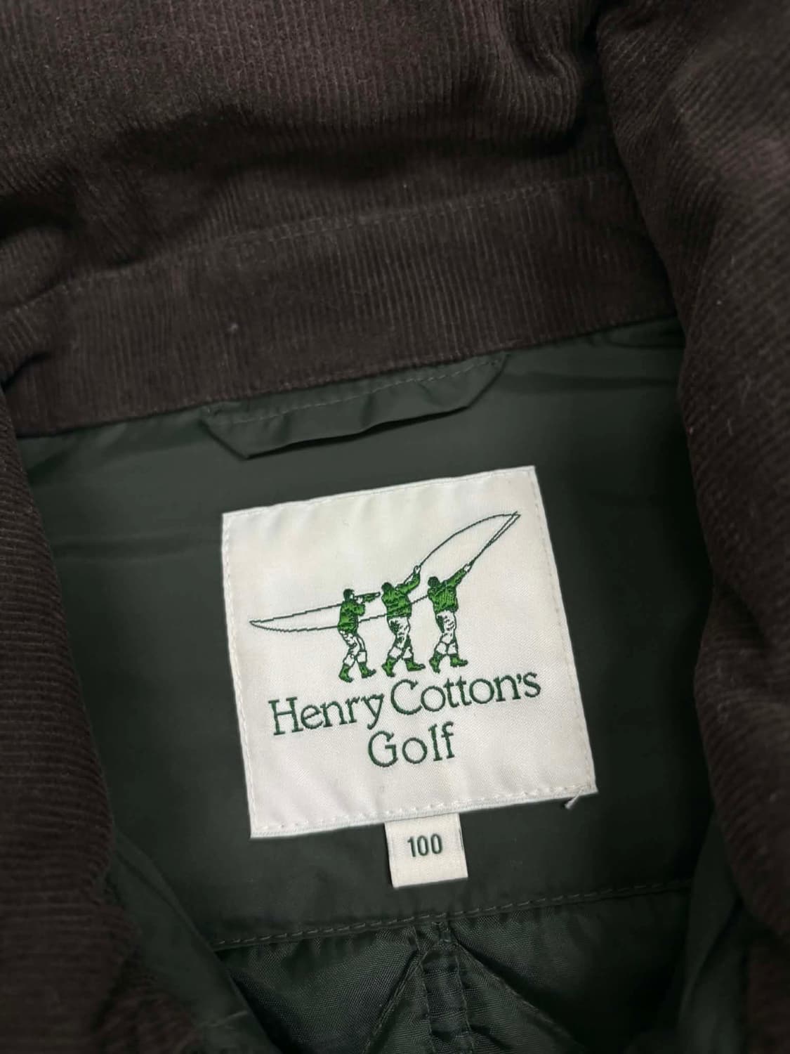 [100] 헨리코튼 골프 카키 퀄팅 자켓 상품이미지3