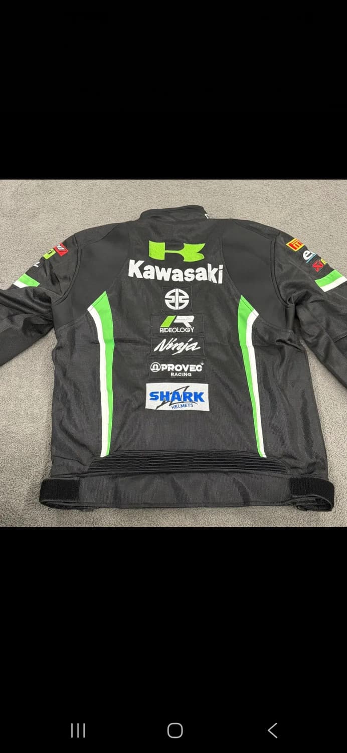 [정품/XL] Kawasaki 가와사키 오토바이 자켓 블랙  c1 상품이미지4