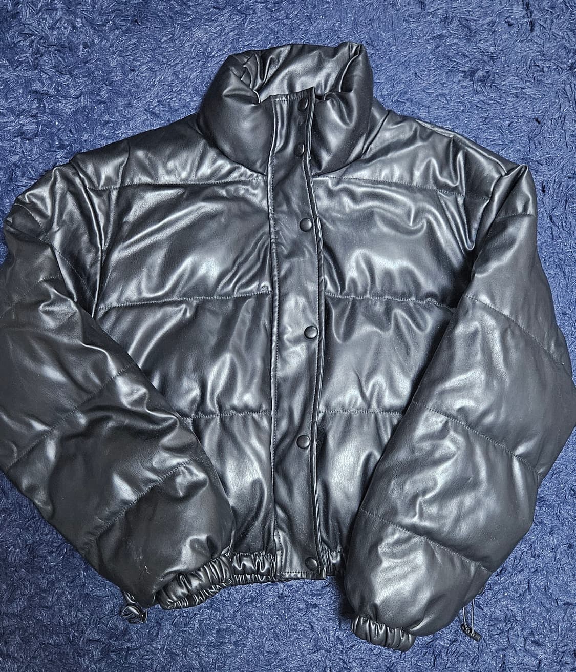 shein 쉬인 레더 숏패딩 상품이미지1