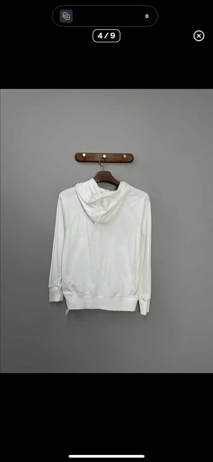 갭 화이트 스펠로고 후드집업 A3584 상품이미지4