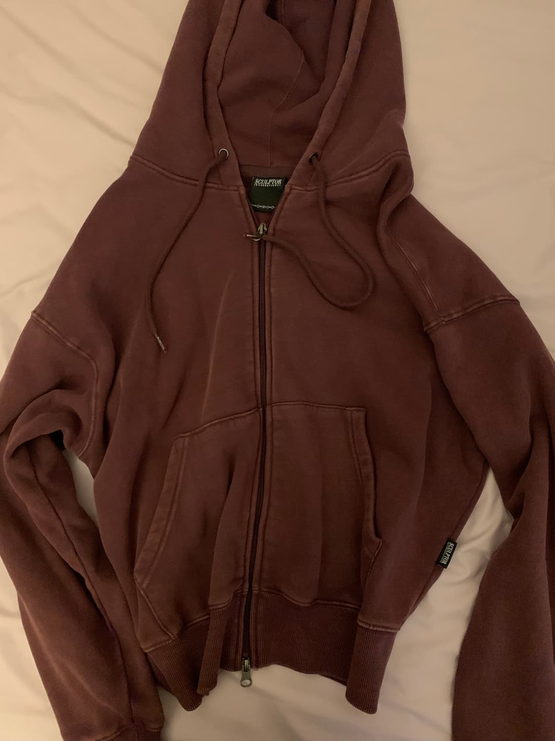Bad Seed Washed Hoodie Zip-Up Deep Purpl 상품이미지3