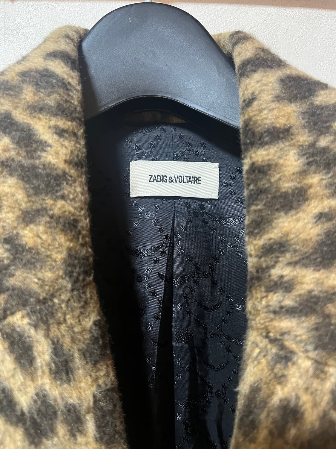 국내품절템) 쟈딕앤볼테르 violet 레오파드 코트 상품이미지3