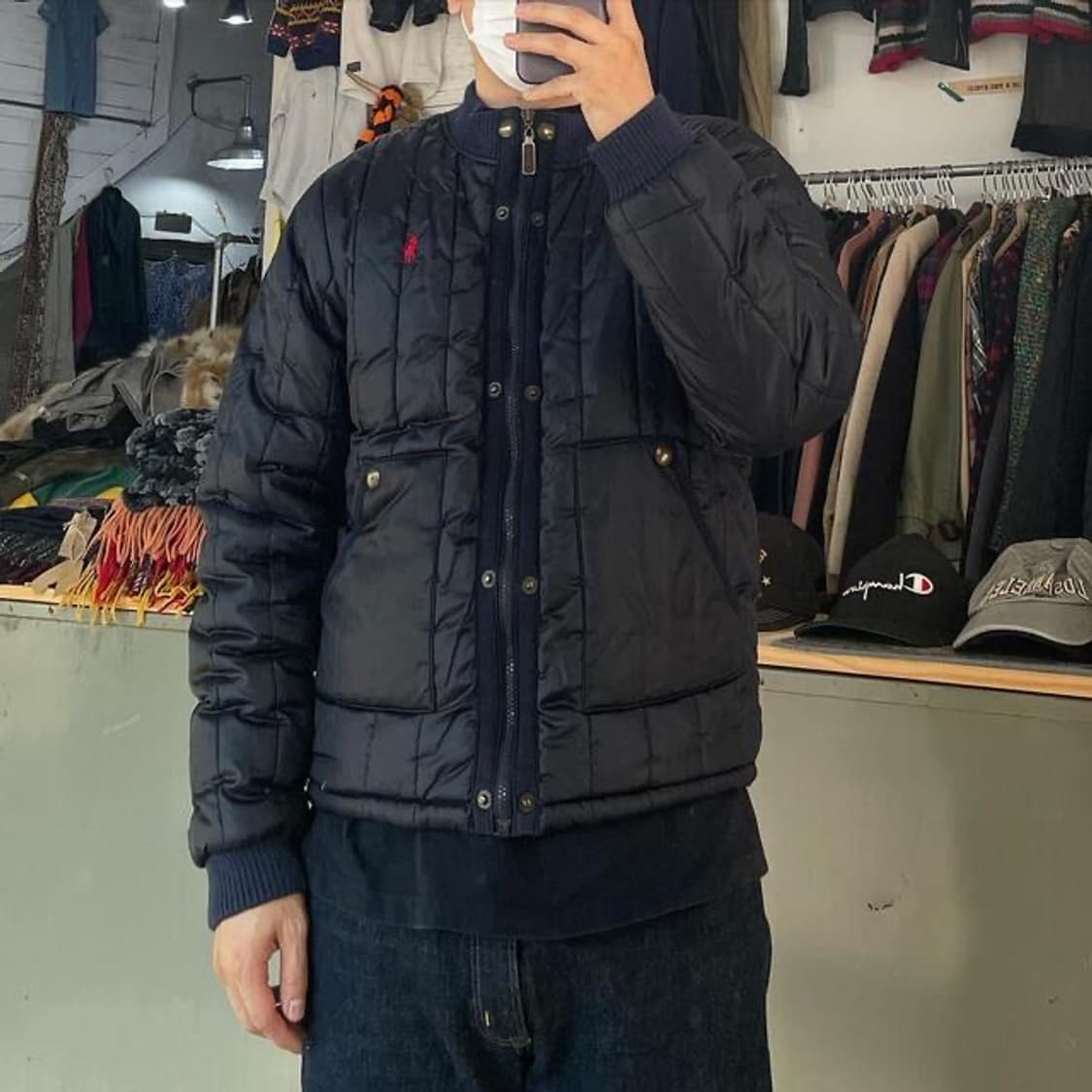 (착용컷) 폴로 랄프로렌 퀼팅 자켓 (남성용 M) 상품이미지2