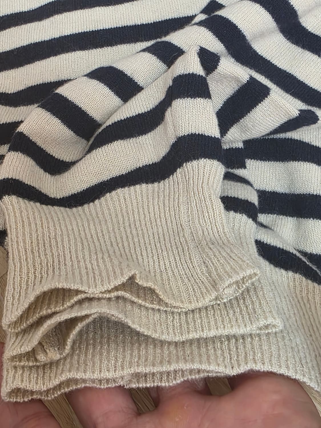 토마스모어 모크넥 스트라이프 니트 S 상품이미지5