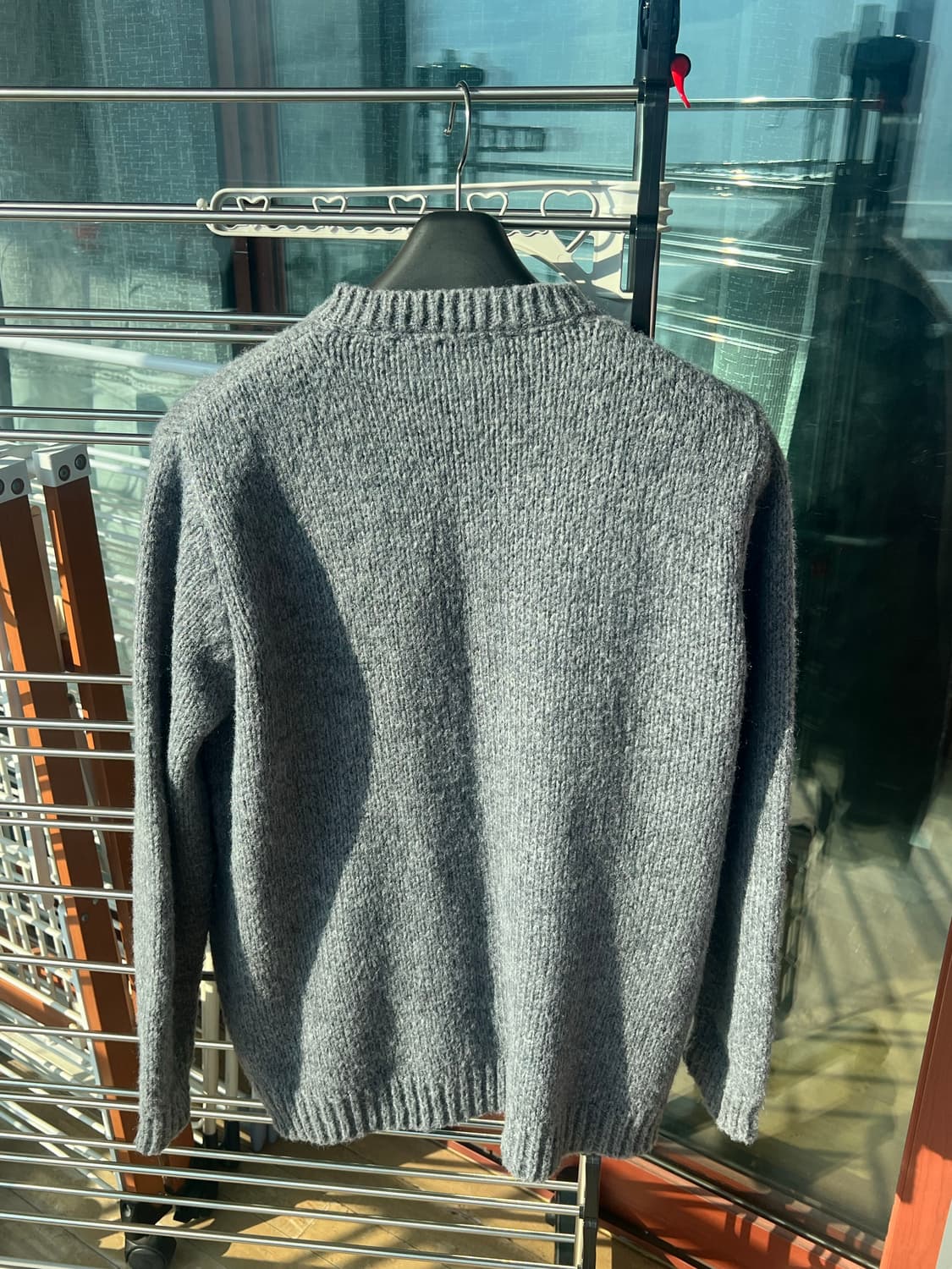 주앙옴므 모헤어 라운드넥 가디건 그레이 M 상품이미지3