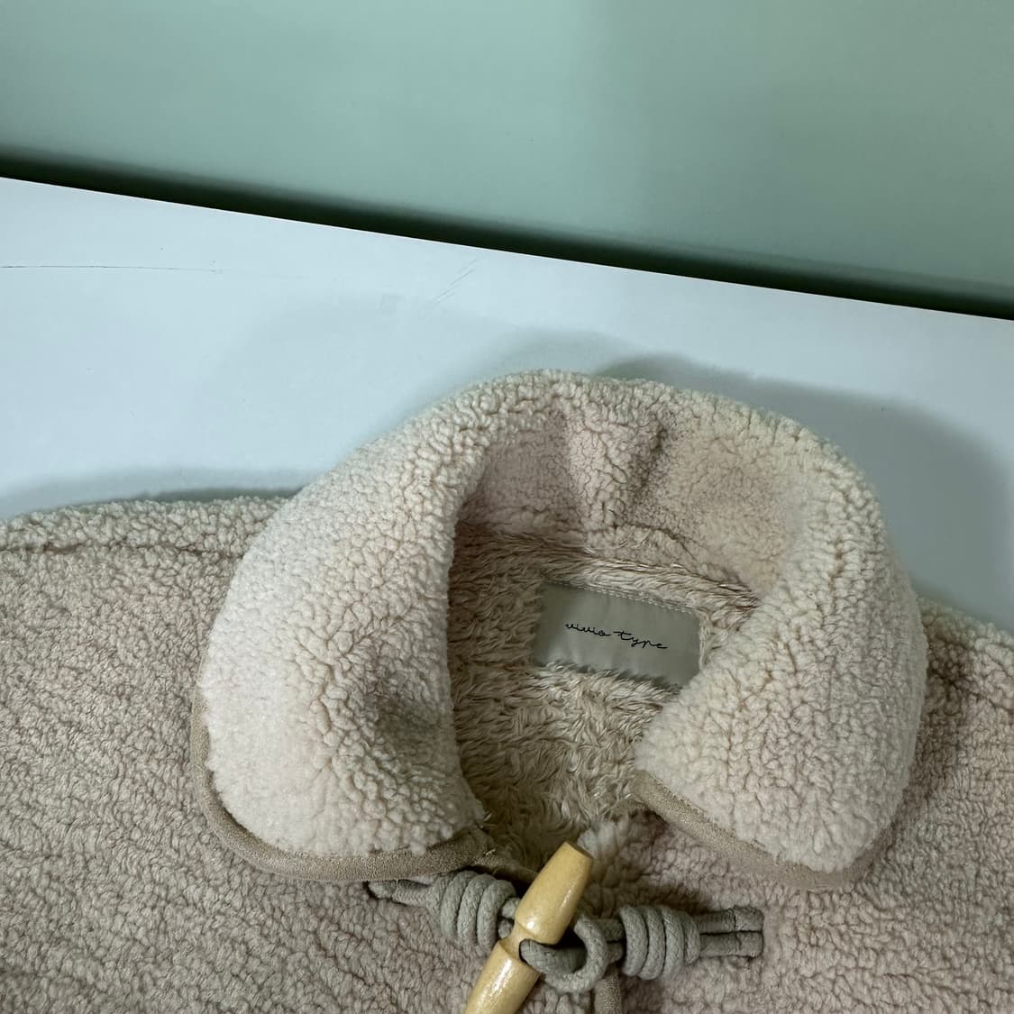 우먼FREE VTG 아이보리 떡볶이 후리스 가디건 상품이미지4