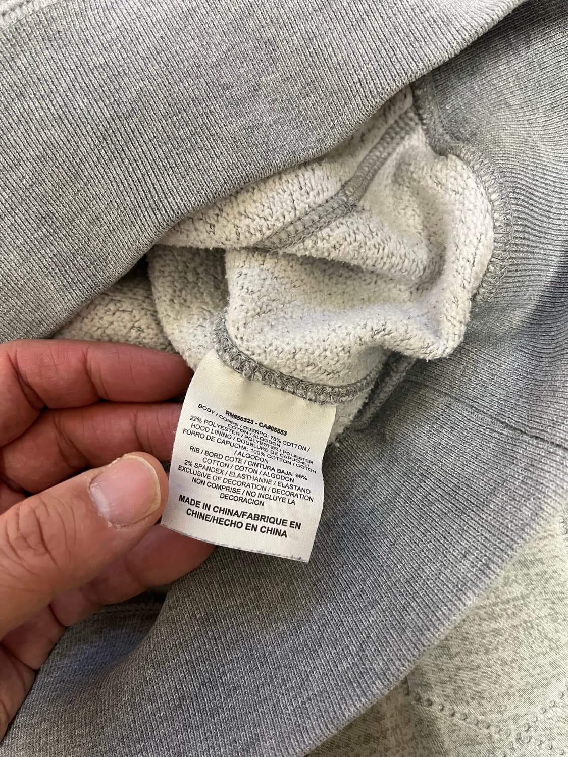 조던 점프맨 기모 후드티 그레이 S/p 상품이미지4