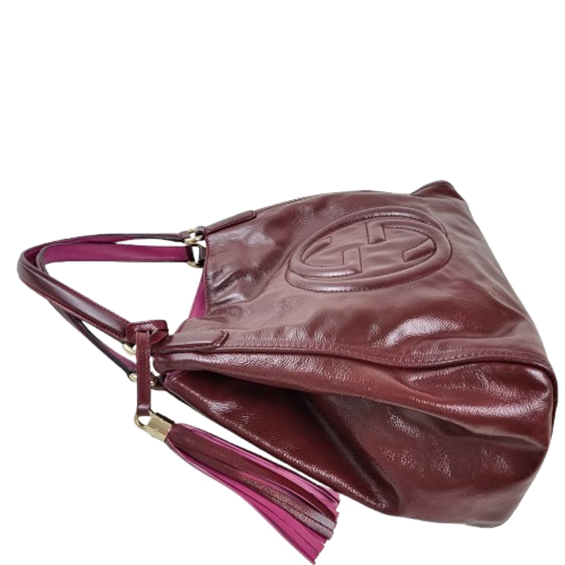 정품 구찌 소호 페이던트가죽 태슬 숄더백 상품이미지4