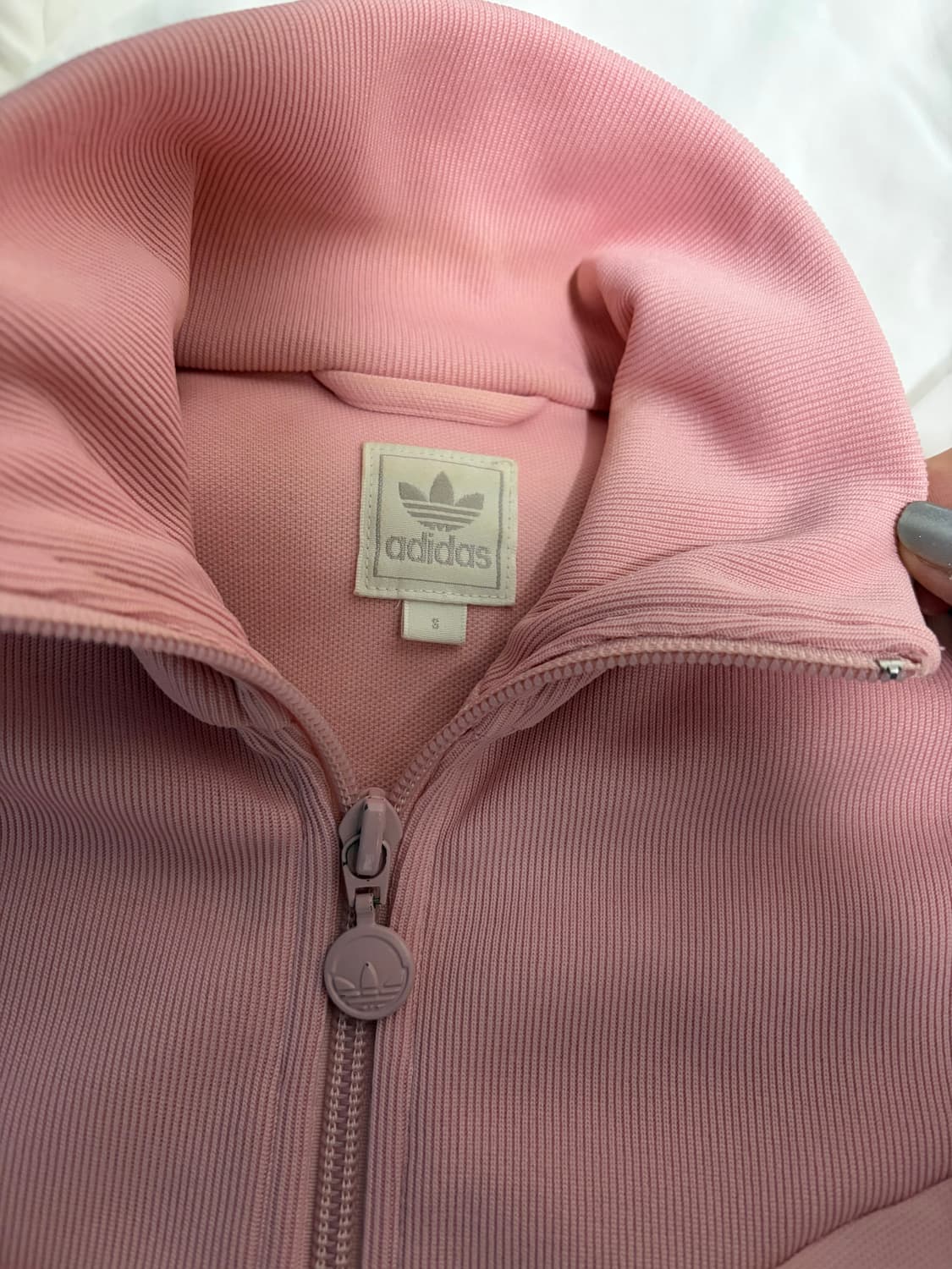 **희귀**아디다스 핑크브라운 져지 S 상품이미지4