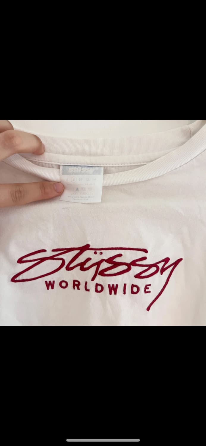 올드스쿨 스투시 크롭 티셔츠 8 상품이미지2