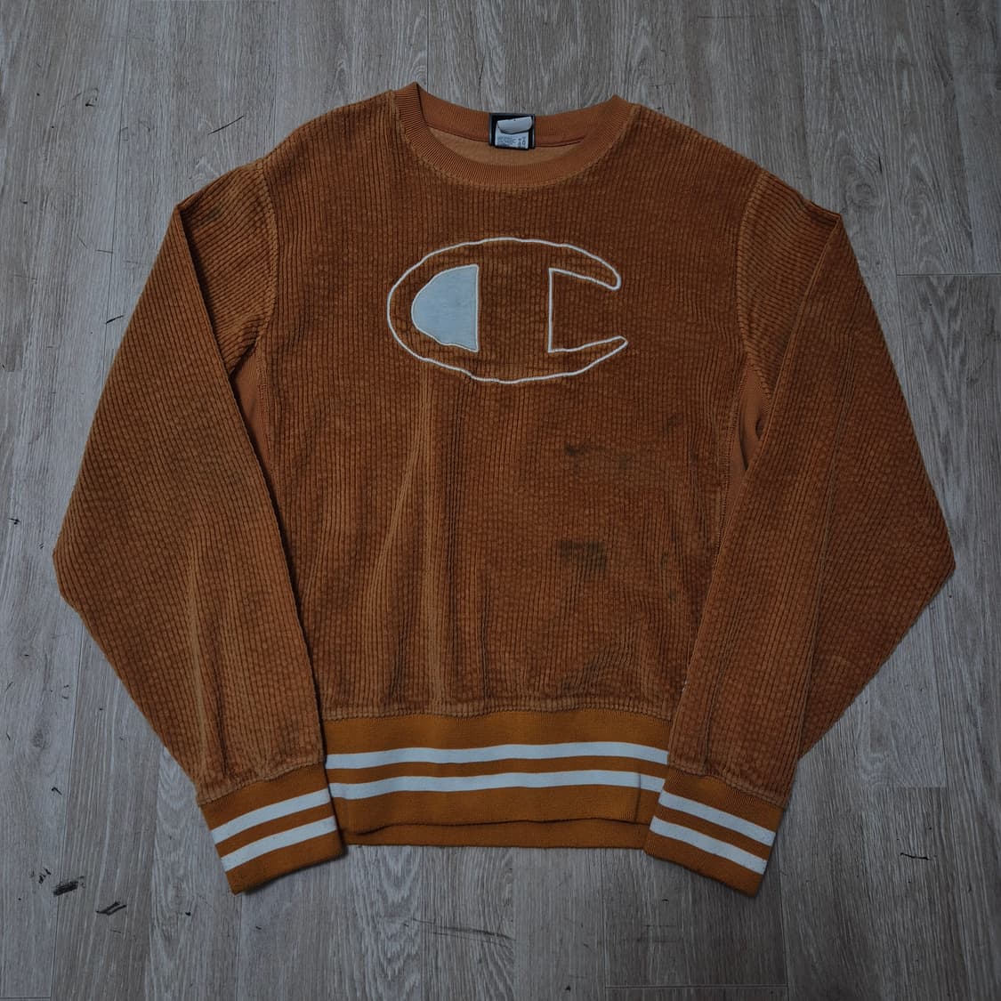 챔피온 USA 오리지널 빅로고 코듀로이 맨투맨 L(100) 상품이미지1