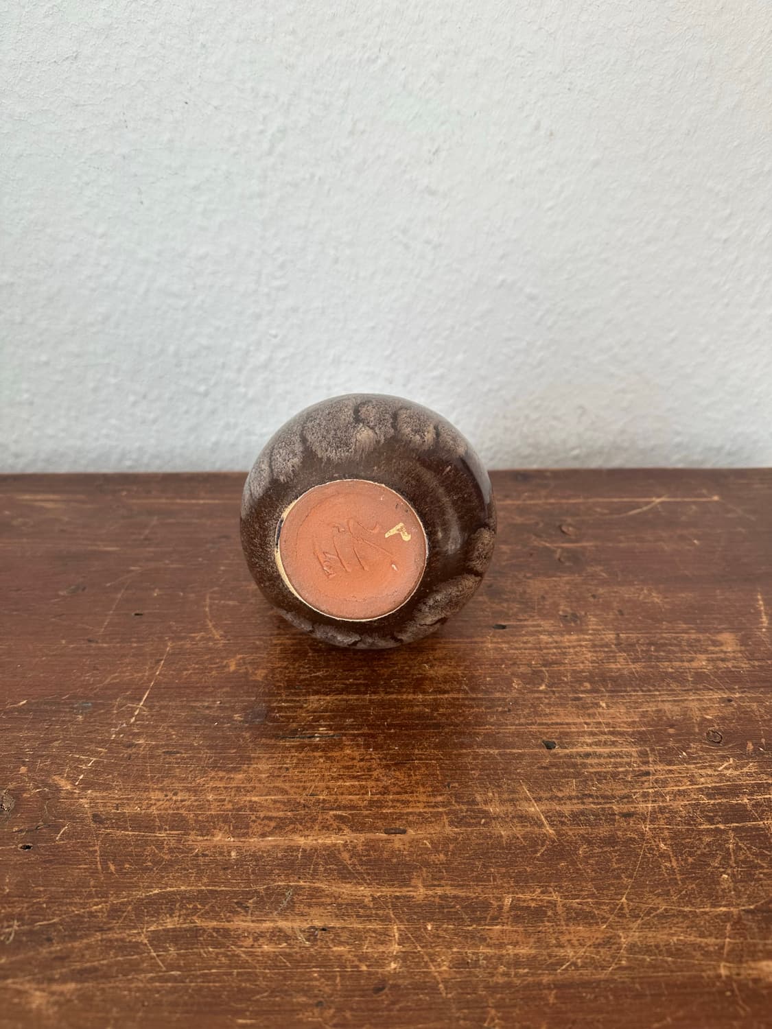 독일)빈티지 브라운 화병(핸드메이드) 상품이미지5