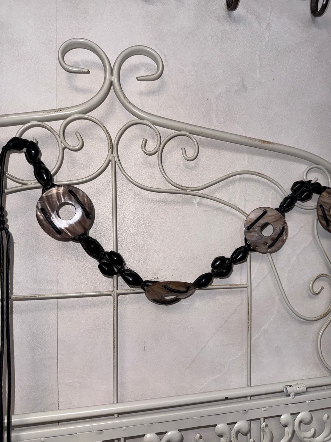 Ethnic marble beads strap belt 상품이미지3