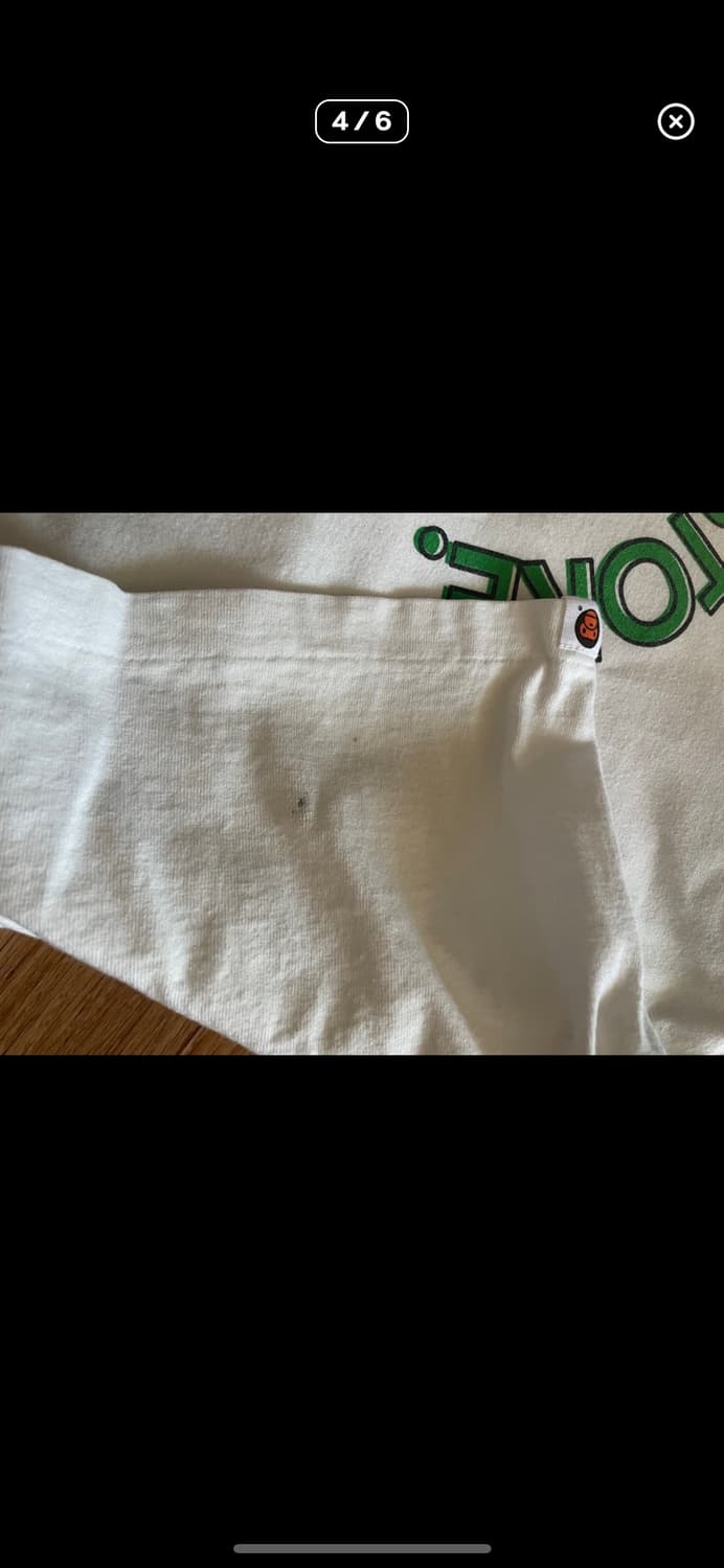 베이프 bape 베이비마일로 반팔 L 상품이미지4