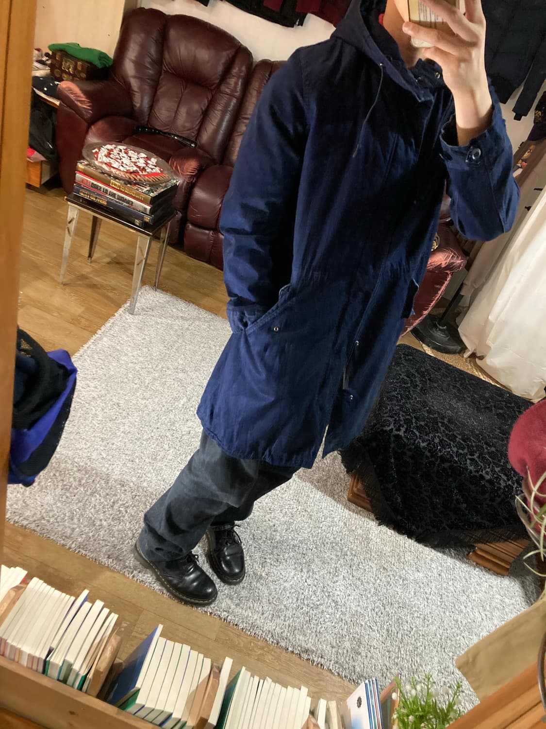 JPN vtg 데님 피시테일파카 상품이미지8