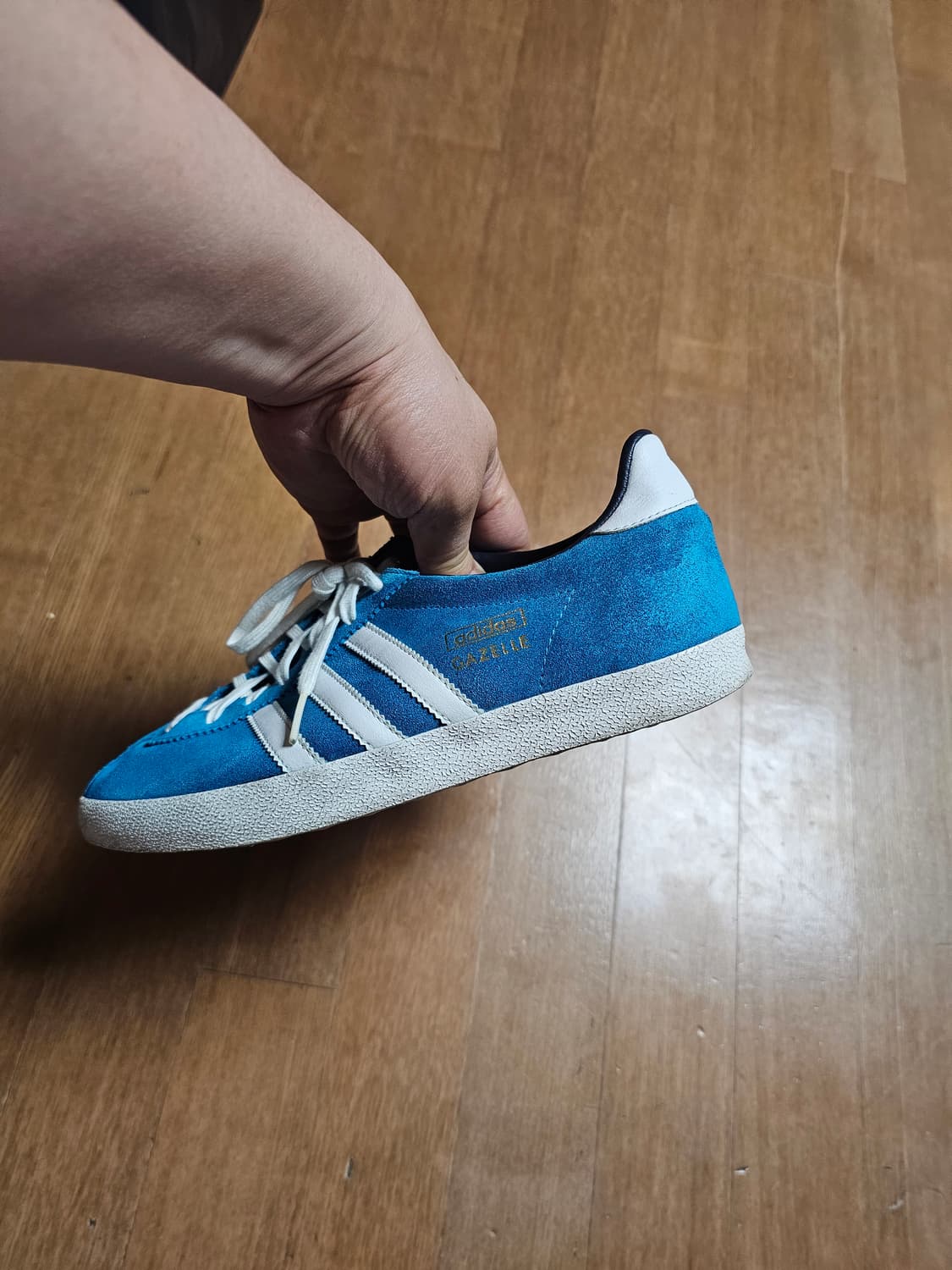 아디다스 가젤 블루 스웨이드 운동화 240 상품이미지3