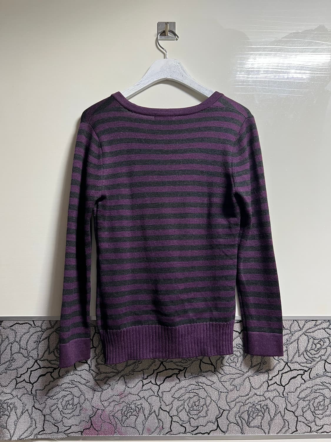 버버리 런던 스트라이프 가디건 퍼플 상품이미지5