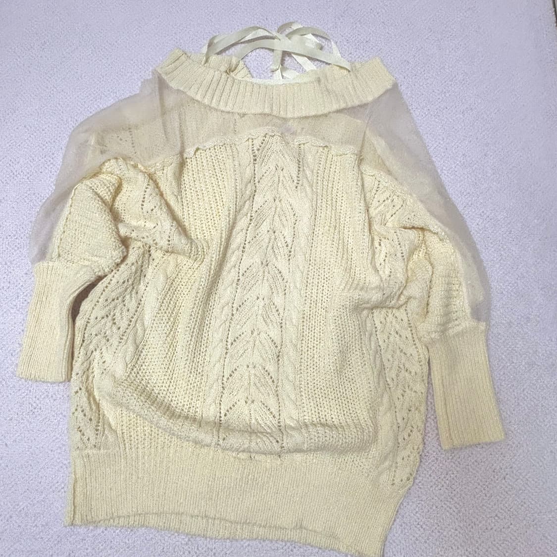 리즈리사 비치타올 가오리 니트 레오파드 원피스 세트 히메갸루 라떼갸루 상품이미지2