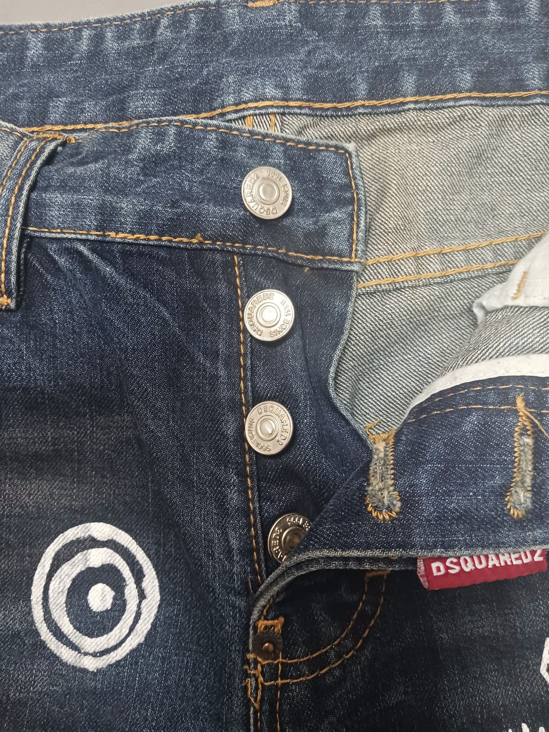 [29] 디스퀘어드2 그래픽페인팅 슬림진 청바지 상품이미지6