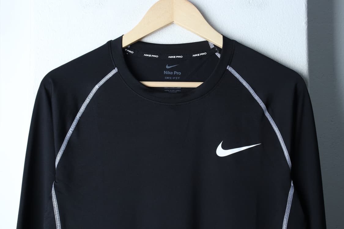 (2XL) 나이키 긴팔티셔츠 빅사이즈 기능성 블랙 스우시-H31761 상품이미지3