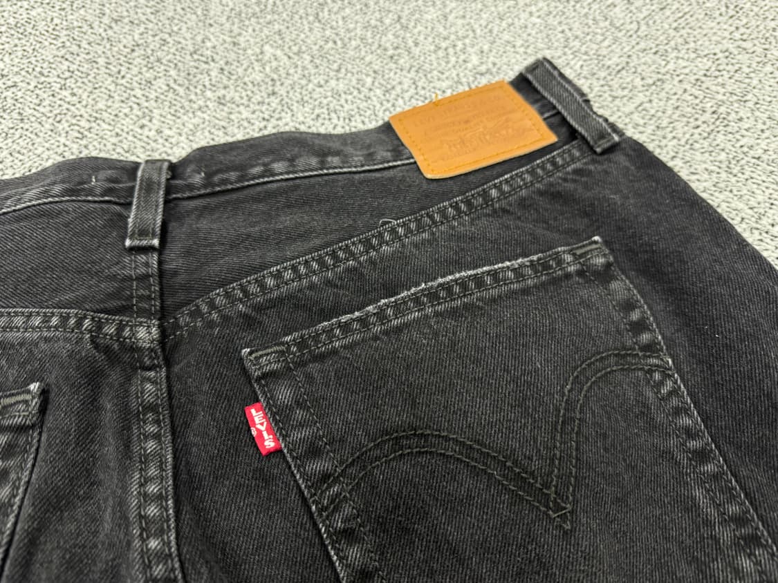 리바이스 립케이지 와이드 데미지 블랙데님 상품이미지6