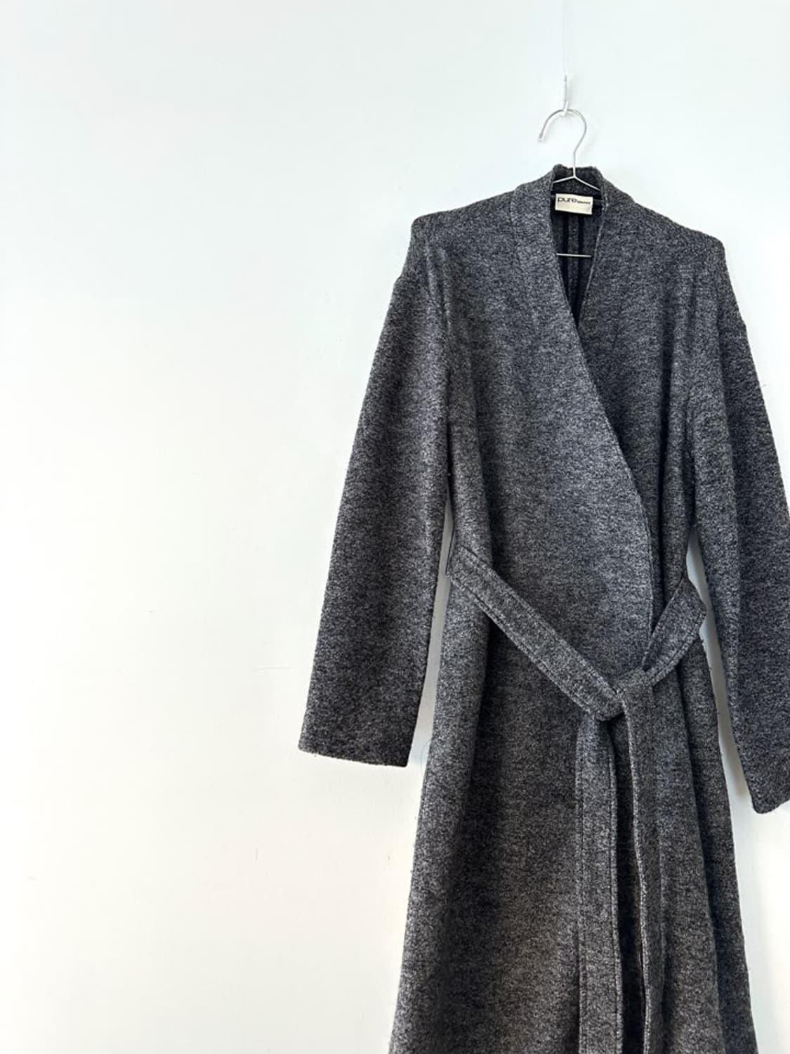 PURE DKNY strape easy cardigan / grey 상품이미지2