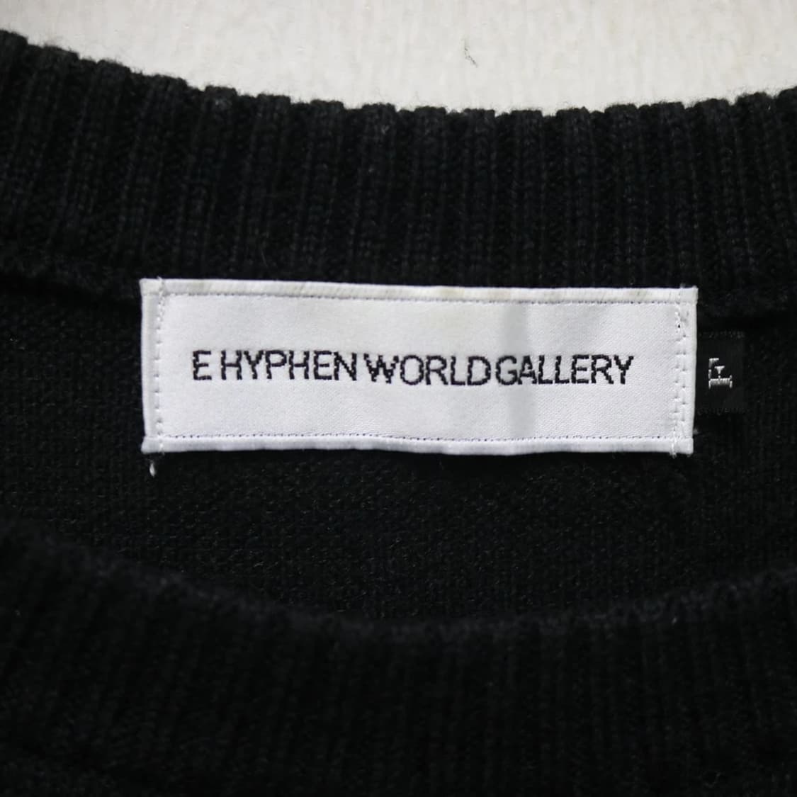 E HYPHEN WORLD GALLERY 스컬 울 혼방 니트 61121 상품이미지8