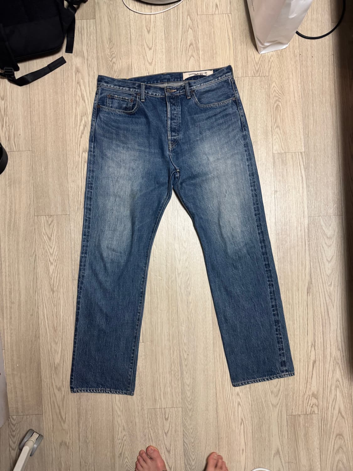 캐피탈 몽키시스코 짐바브웨 13.5oz 프로세스드 프로세싱 데님 팬츠 상품이미지7