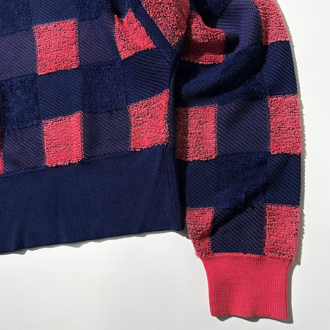 랙앤본 깅엄 체크 크롭 니트 상품이미지6