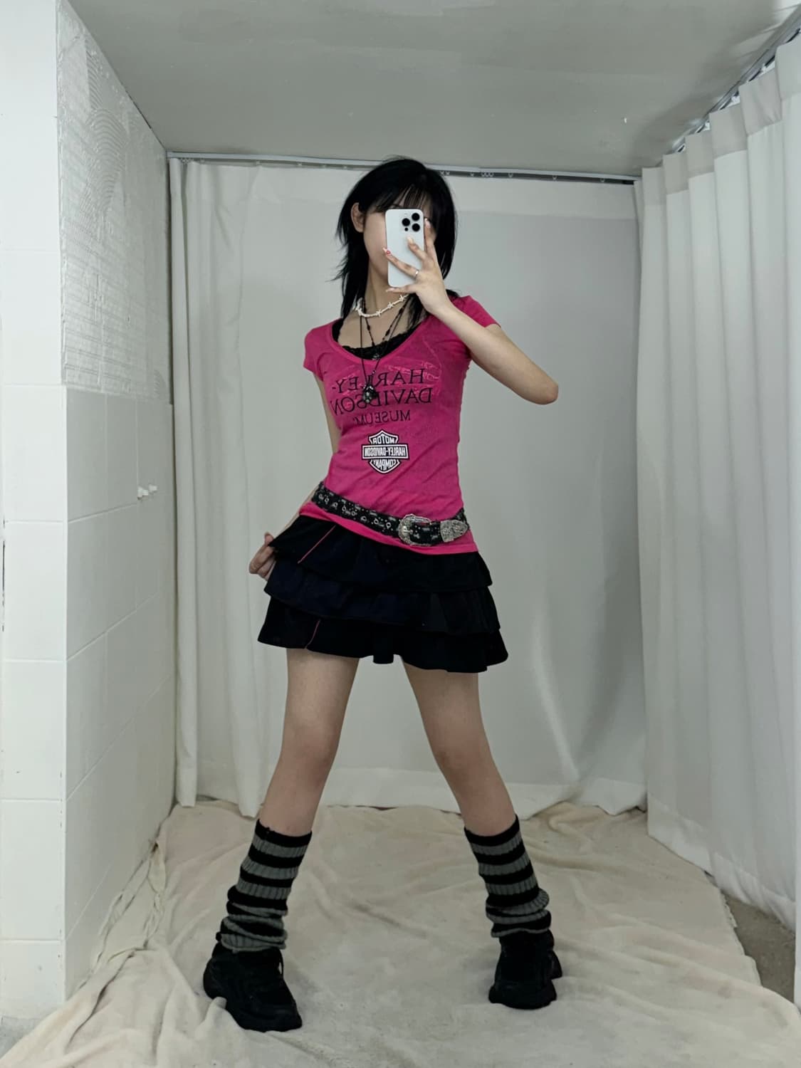 할리데이비슨 아디다스 키치 펑크와투케 코디세트 상품이미지2