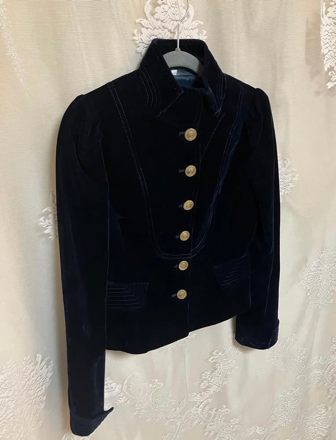 빈티지 스웨이드 스티치 디테일 자켓 상품이미지3