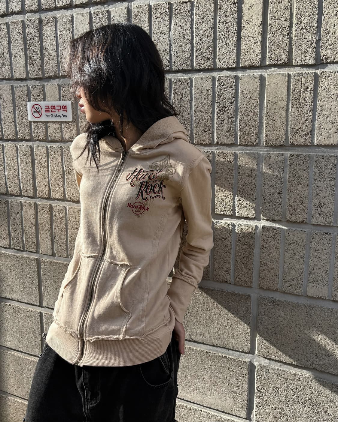 하드 락 카페 프린팅 후드집업 상품이미지4