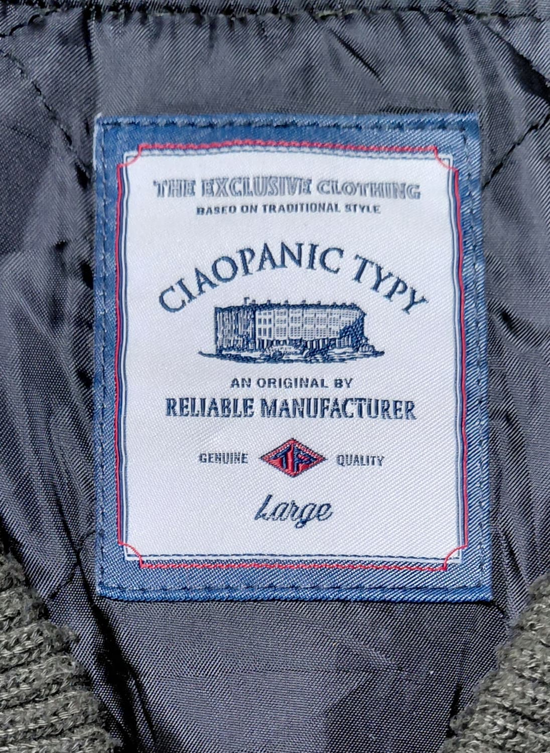 CIAOPANIC  TYPY 퀼팅 안감 MA-1 자켓 (다크 카키, L) 상품이미지2