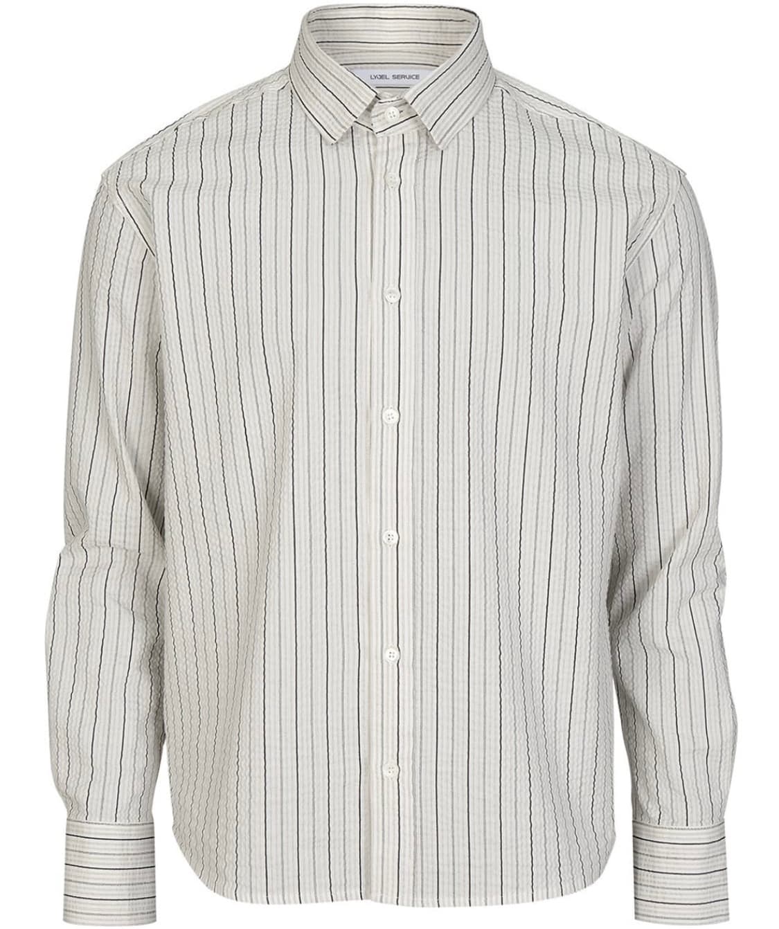 [1] 리젤서비스 크롭 셔츠 스트라이프 상품이미지1