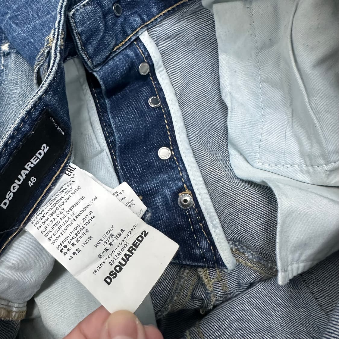 디스퀘어드2 워싱 데님 청바지 48사이즈 상품이미지5