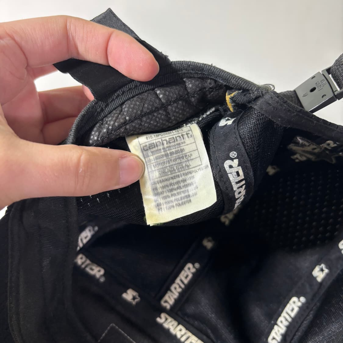 OS 칼하트 X 스타터 블랙 매쉬 캠프캡 상품이미지6