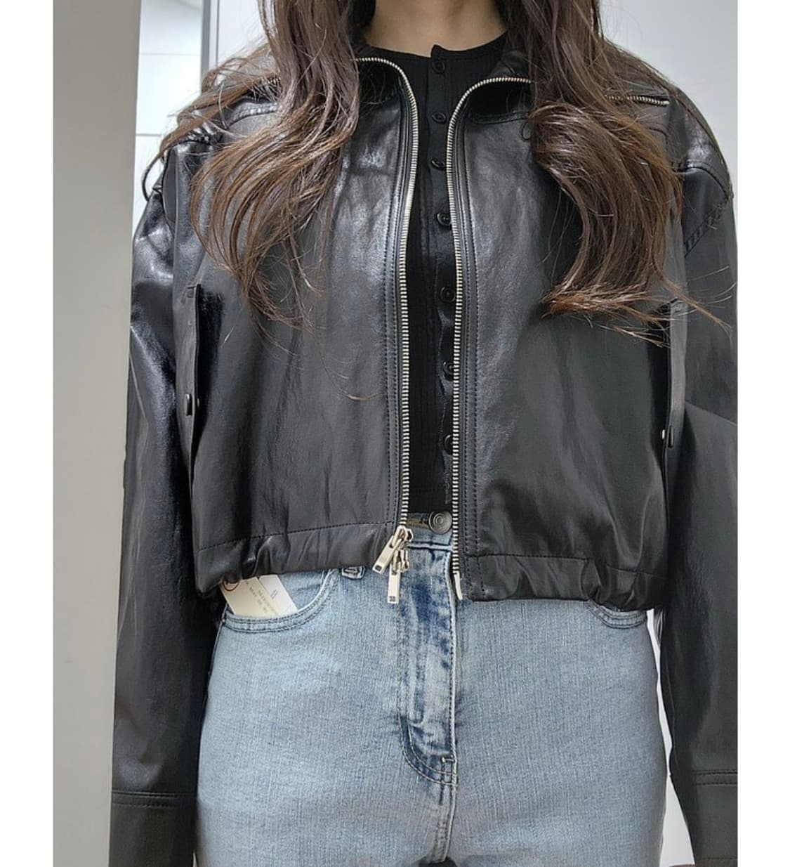 브플먼트 레더 자켓 상품이미지4