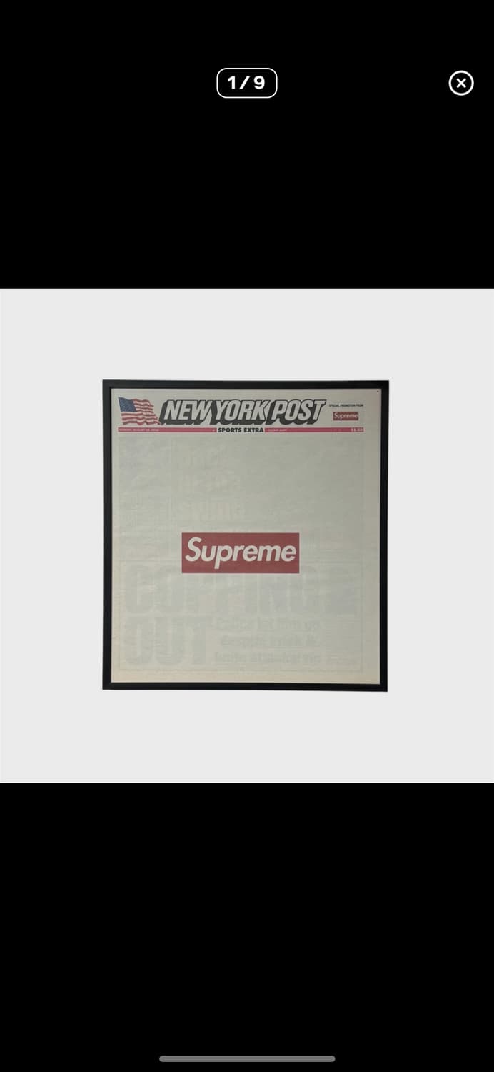 Supreme 슈프림 포스터 정품 (액자포함) 상품이미지2