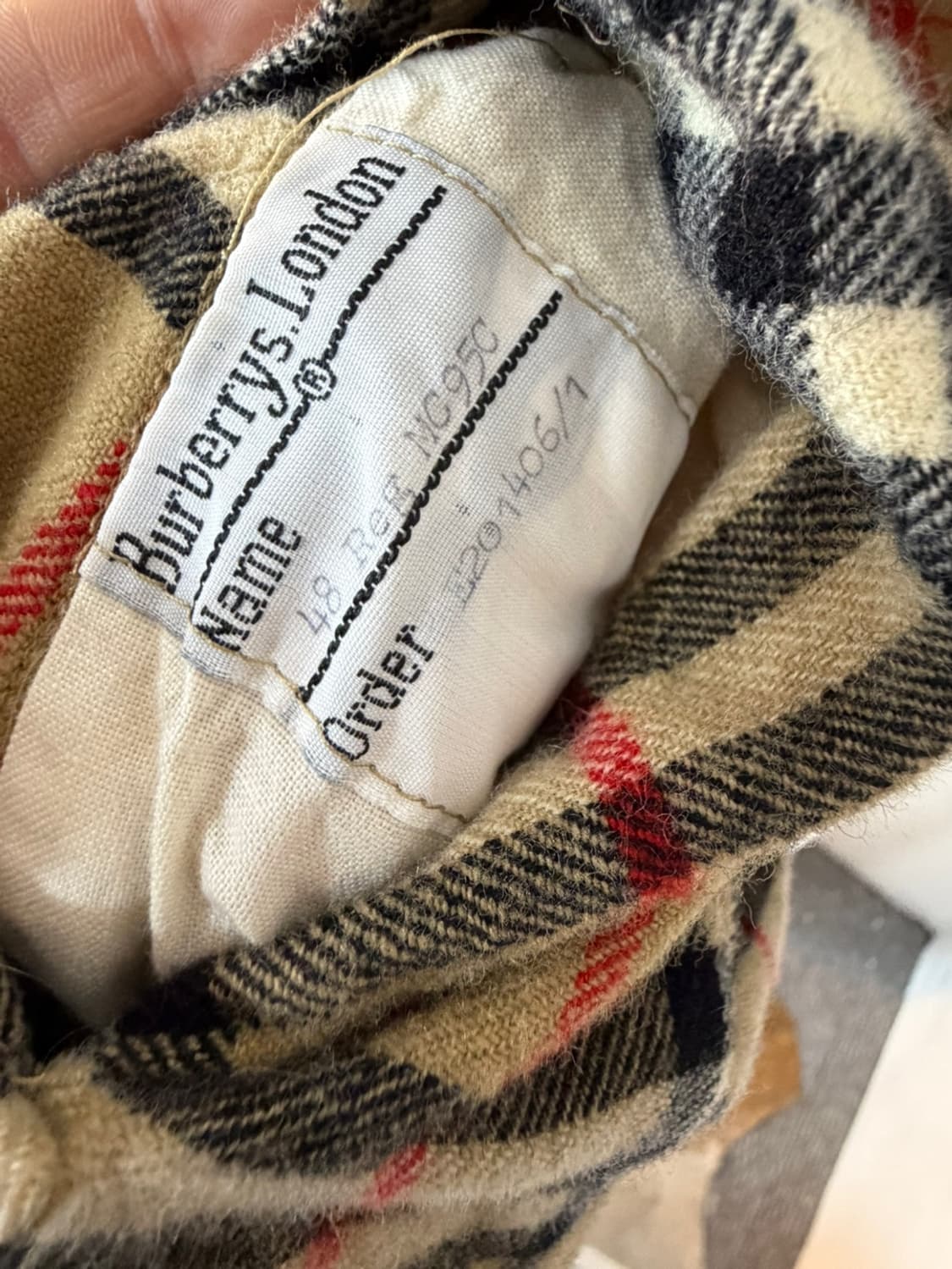 버버리 노바체크 울 블루종 상품이미지8