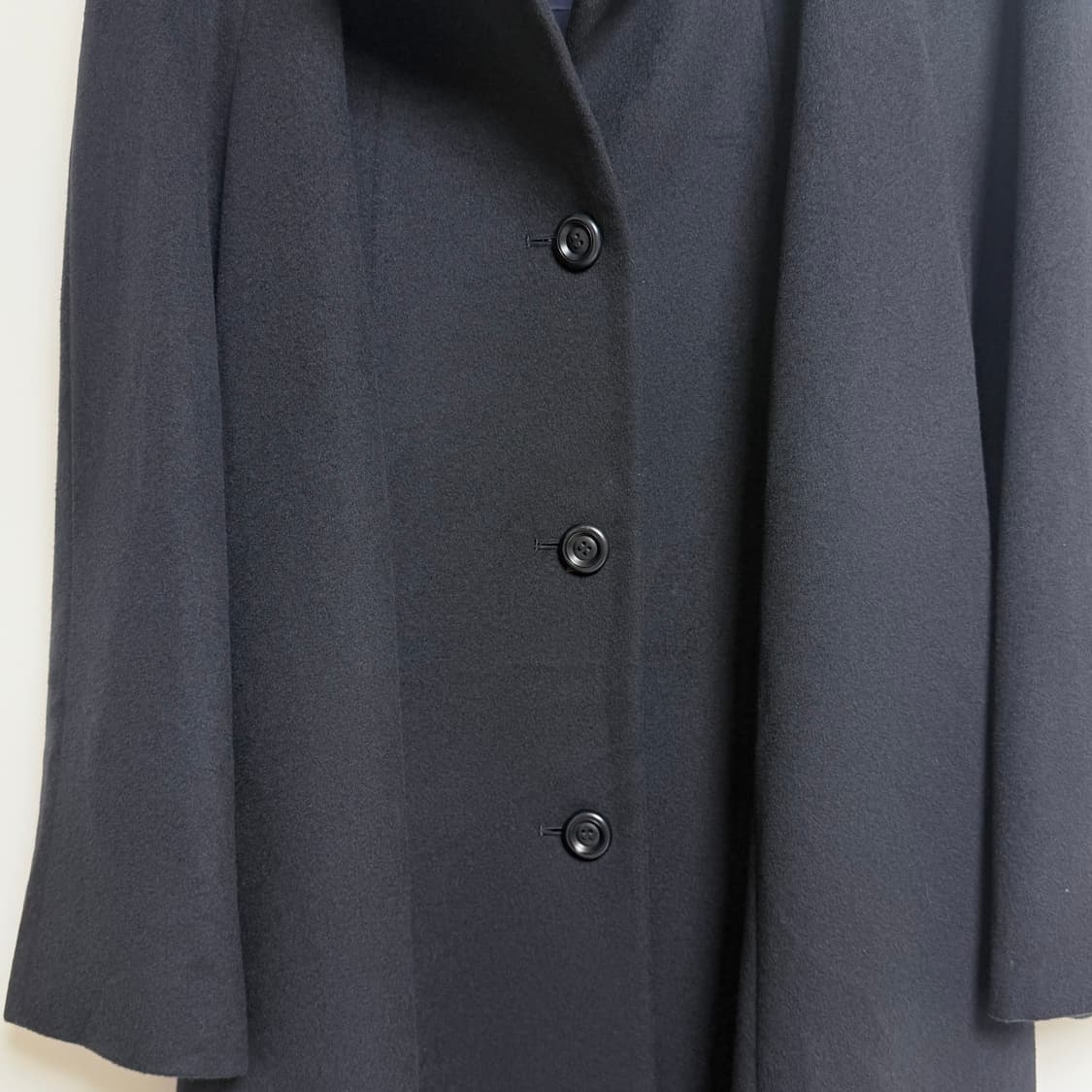 [캐시미어 100%] 여성 블랙 롱 코트 상품이미지5