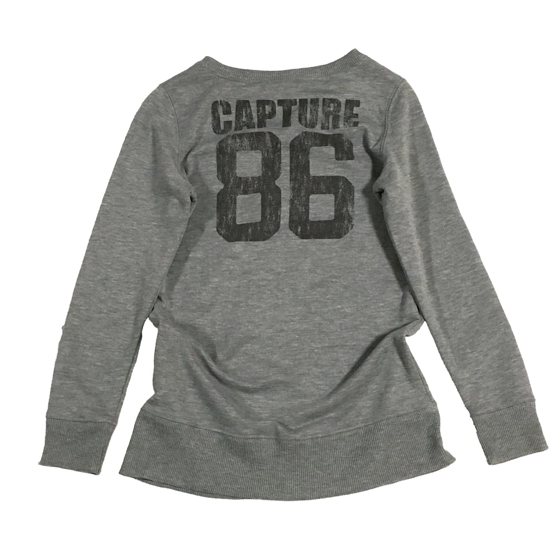 y2k 펑크 그레이 레터링 롱슬리브 상품이미지3