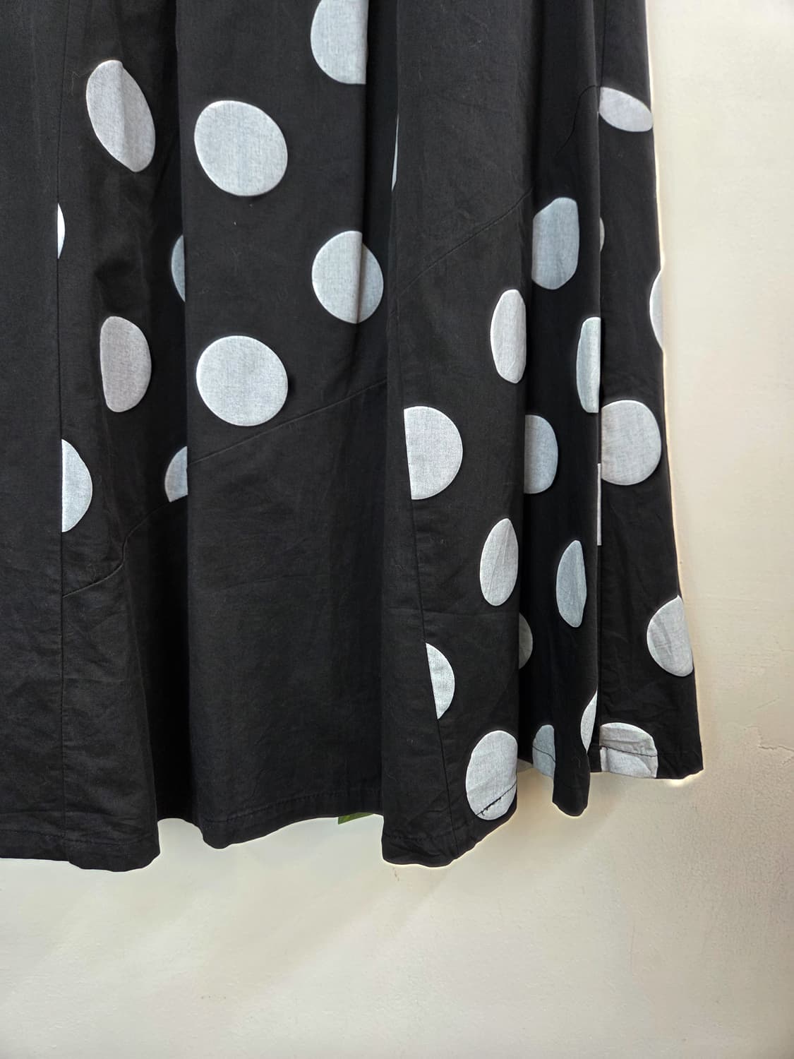 도트 패치워크 롱스커트 상품이미지3