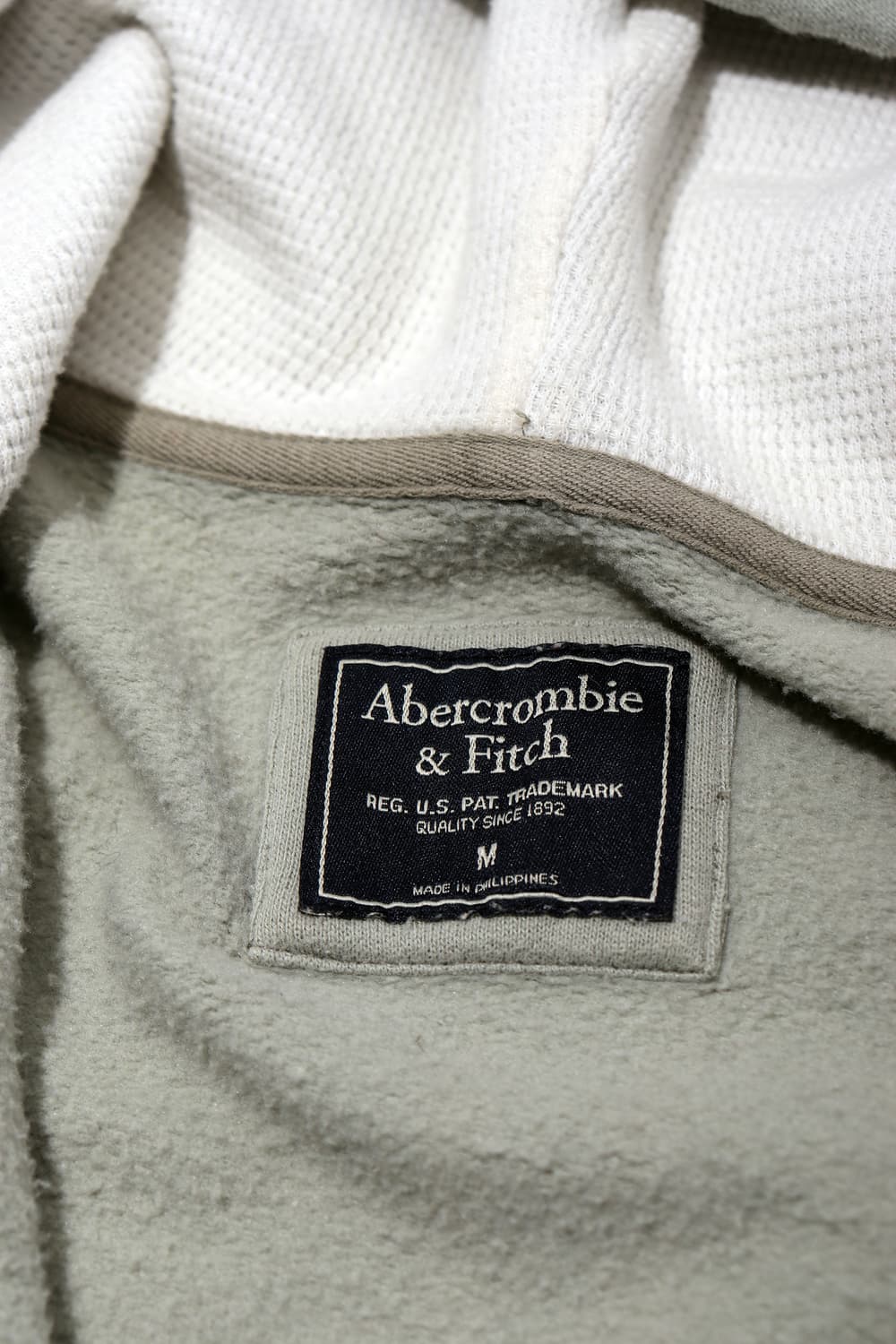 ABERCROMBIE & FITCH 라이트 블루 기모 후드 집업   상품이미지4