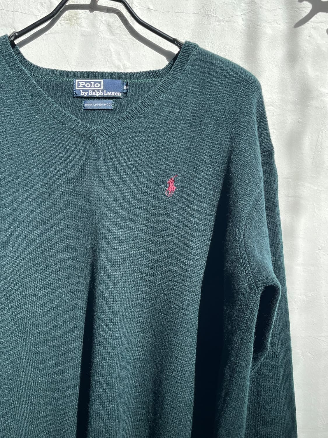 Polo by Ralph Lauren 램스울 양모 그린 니트 90 상품이미지3