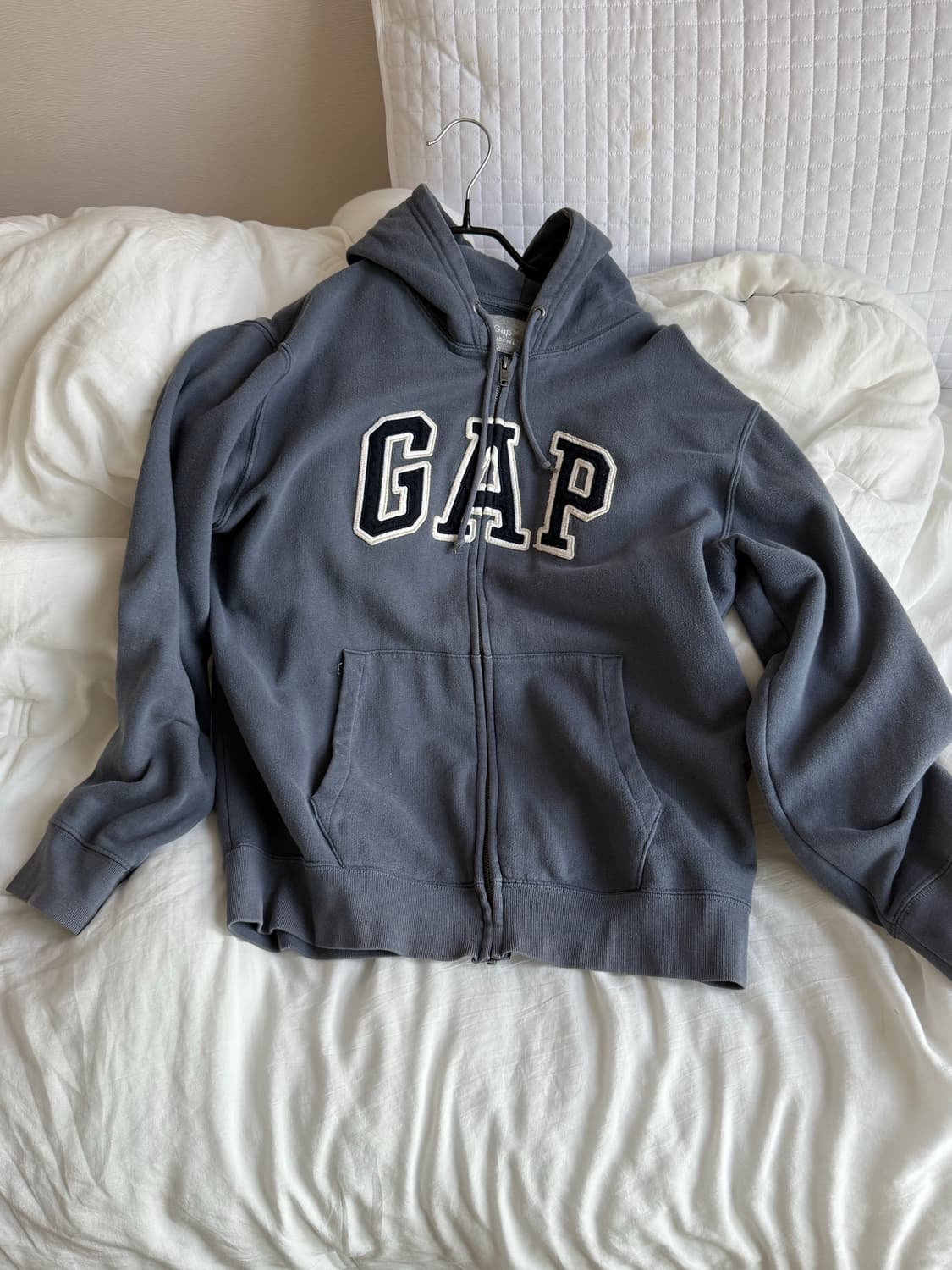 gap hood zip 갭 후드집업 뮤트그레이 M 상품이미지2