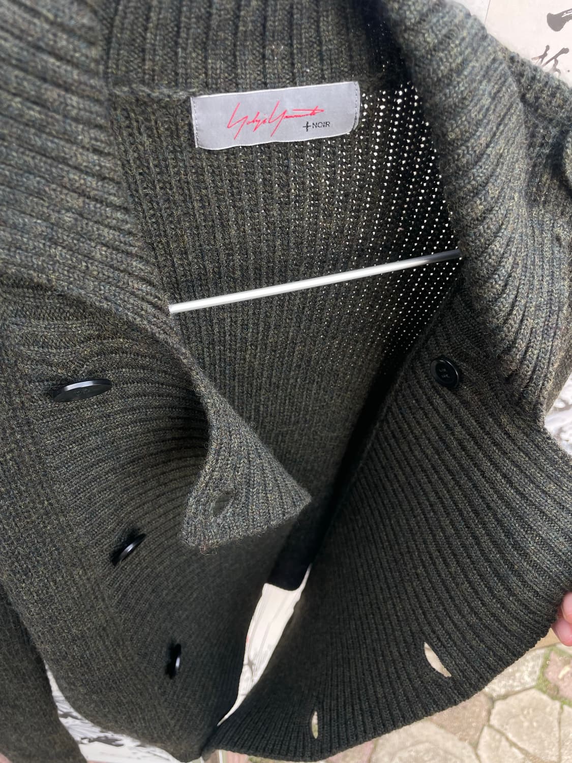 yohji yamamoto +noir military knit 상품이미지2
