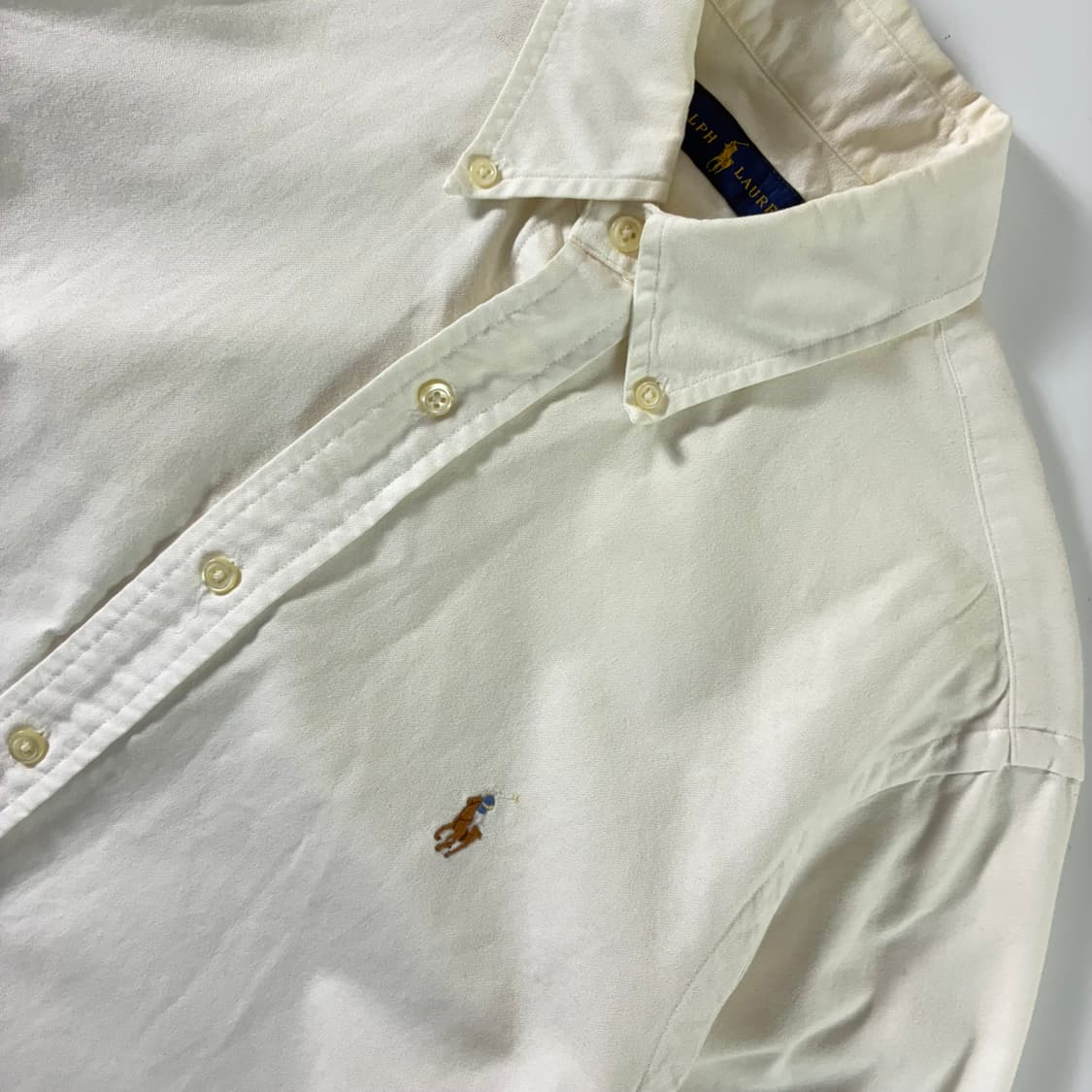 Polo  폴로 랄프로렌 자수 코튼 신형 화이트 셔츠  상품이미지3
